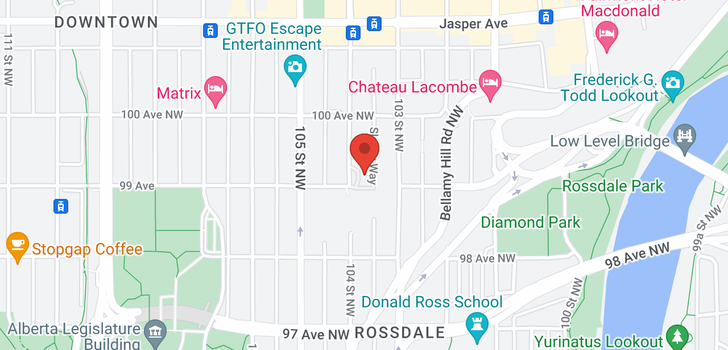 map of #1006 9903 104 ST NW